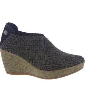 bernie mev. Sexy Womens Woven Metallic Wedge Heels